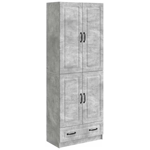 Set di armadi 2 pcs Grigio Cemento Legno ingegnerizzato - Foto 1