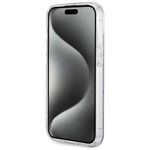 Guess Iml Gcube Magsafe Case Per Iphone 15 / 14 / 13 - Nero - Foto 1