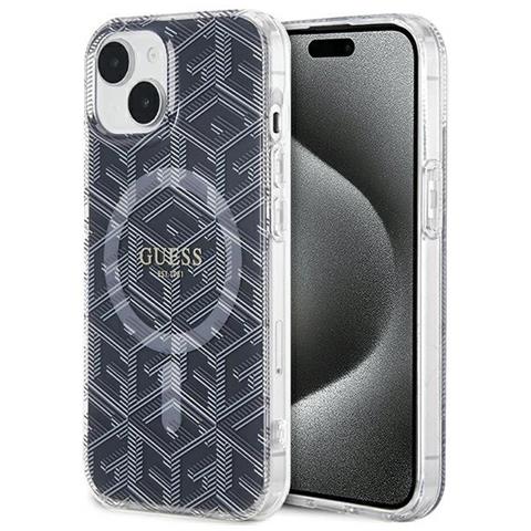 Guess Iml Gcube Magsafe Case Per Iphone 15 / 14 / 13 - Nero - Foto 7