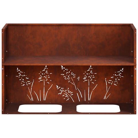 Vaso da giardino Ruggine 80 x 20 x 49 cm Acciaio Corten - Foto 9