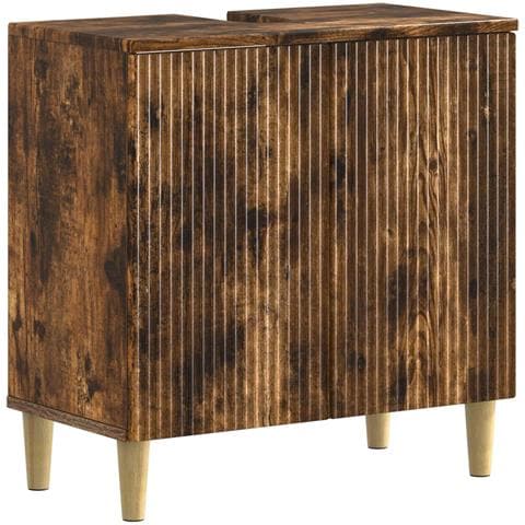 Armadio per Lavabo da Bagno ARNHEM Rovere Fumo - Foto 1