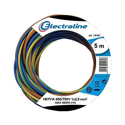 Cavo Unipolare Termoretraibile Nei Colori Nero, Blu, Giallo / Verde. Vendita A Matassa 5mt 5mt - Foto 1