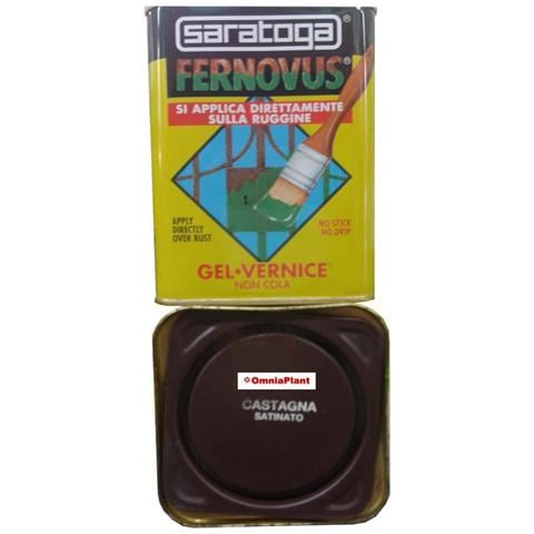 Vernice Gel Antiruggine Pronta All'Uso Senza Bisogno Di Trattamenti Preliminari, Latta Da 750 Ml Castagna Satinato - Foto 3