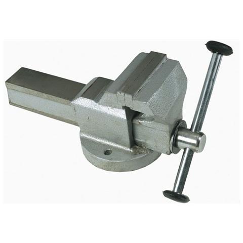 Morsa da Banco Fissa con Incudine 80 mm Apertura max 75 mm in Acciaio - Foto 1