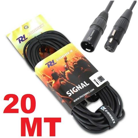 Cavo Audio Professionale Canon Xlr M. -f. Prolunga 20 Mt X Casse O Mixer - Foto 1