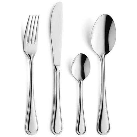 Acciaio Inossidabile Finitura Lucida  Cofanetto 6 Persone Amefa 246523 af20 C40 Bongo Servizio di Posate 24 Pezzi  13,7 x 7 x 26,5 cm 