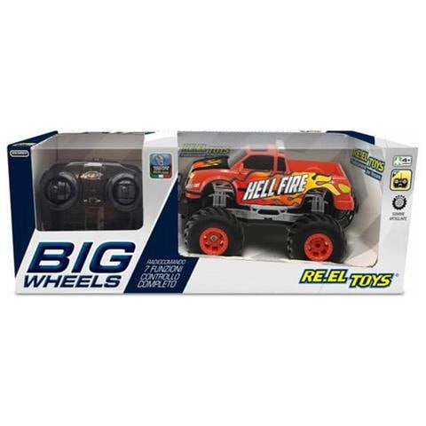 Re. el Toys Pick Up Big Wheels Rosso-scala 1/20 Mezzi Giocattolo Jeep E Quad, Multicolore, 8001059021222 - Foto 1