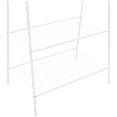 Appendiabiti 59x35x150 Cm Bianco - Foto 5