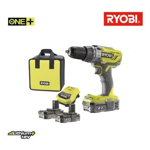 Trapano A Percussione A 2 Velocità 2 Velocità 18v Oneplus - Lithiumplus Batterie 2x 2,0 Ah R18pd3-220s - Foto 2