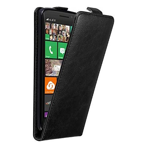 Custodia Compatibile Con Nokia Lumia 930 In Nero Di Notte - Coperchio Protettivo In Design Flip Con Chiusura Magnetica - Foto 1
