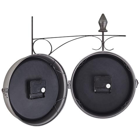 Orologio Da Parete In Ferro Ø 22 Cm Argento E Bianco Romont - Foto 12