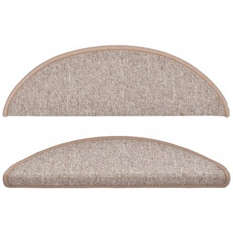 Tappetini per Scale 10 pz 56x17x3 cm Marrone Chiaro - Foto 2