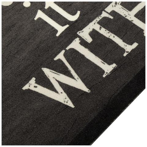 Tappeto Da Cucina Lavabile Nero Tazza 45x150 Cm In Velluto - Foto 3