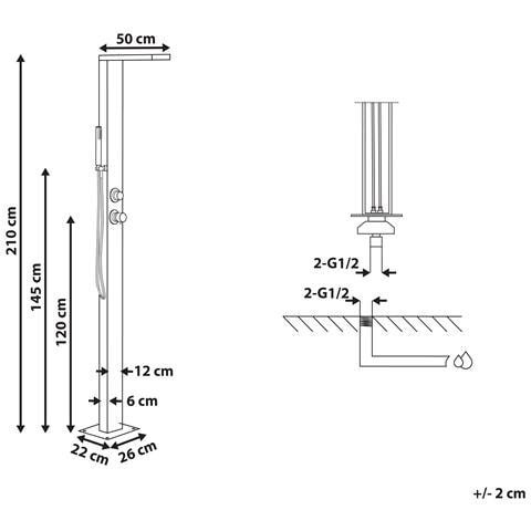 Doccia Da Esterno Argento Lotzorai - Foto 8