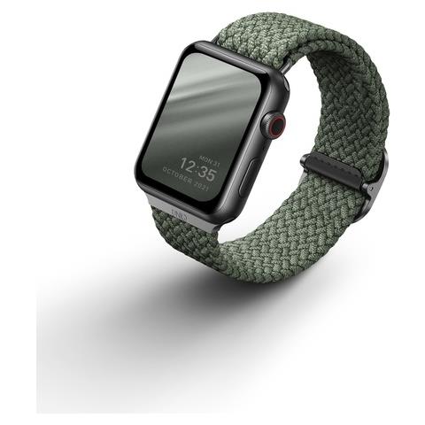 Cinturino Intrecciato Per Apple Watch 44-42mm Aspen, Verde - Foto 1