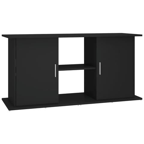 Supporto per Acquario 121x41x58 cm in Legno Multistrato Nero - Foto 1