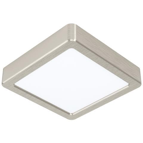 Plafoniera Moderna Fueva 5 Acciaio Nichel Satinato Led Integrato 11w Ip20 - Foto 1