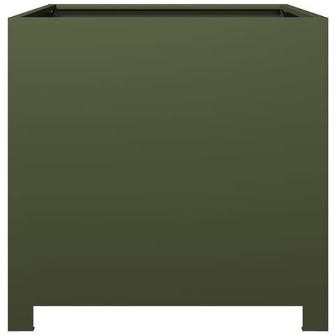 Fioriera Da Giardino Verde Oliva 50x50x50 Cm In Acciaio - Foto 10