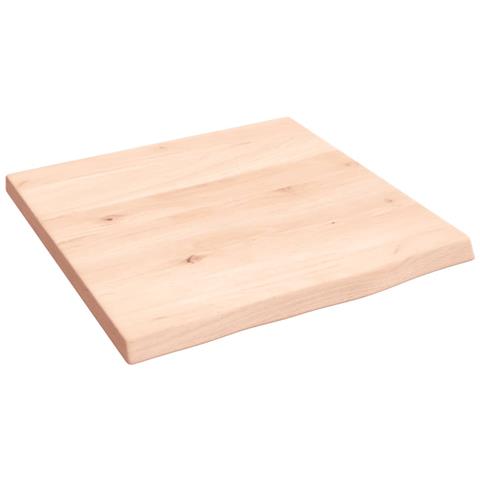 Ripiano A Parete 40x40x2 Cm Legno Massello Rovere Non Trattato - Foto 2