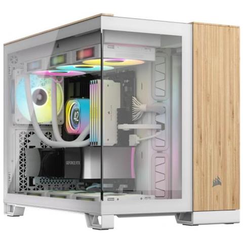 Cc-9011288-ww Computer Case Midi Tower Bamboo, Bianco - Foto 1