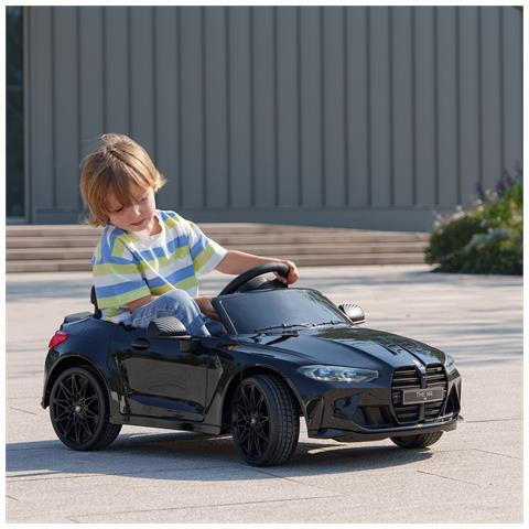 Macchina Elettrica per Bambini a Licenza BMW M4 con Telecomando, Clacson e Fari, 108x69.5x51 cm, Nera - Foto 2
