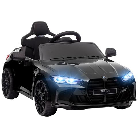 Macchina Elettrica per Bambini a Licenza BMW M4 con Telecomando, Clacson e Fari, 108x69.5x51 cm, Nera - Foto 1