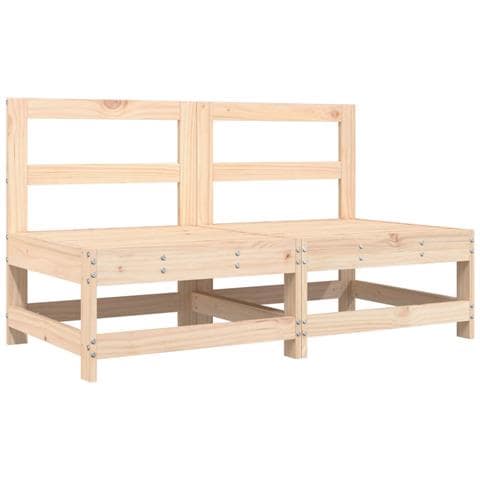 Set Salotto Da Giardino 6 Pz In Legno Massello Di Pino - Foto 3