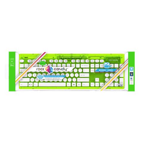 Tastiera Wireless 904-005-EU-NGR-D1  per PC/server (Layout QWERTY) Colore Lime. Trasparente - Foto 3