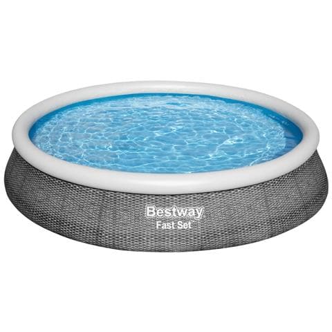 Piscina Fuori Terra - In Giro - 396x84 Cm - Grigio - Include Accessori Coordinati Cb52 - Foto 6