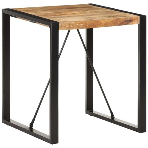 Lusso Casadino - Tavolo Da Pranzo 70x70x75 Cm In Legno Massello Di Mango Grezzo - Foto 2