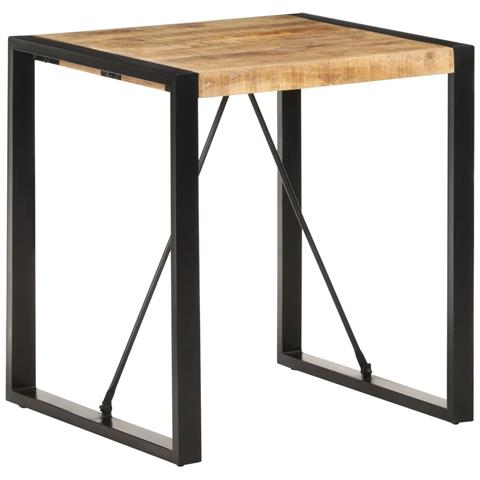 Lusso Casadino - Tavolo Da Pranzo 70x70x75 Cm In Legno Massello Di Mango Grezzo - Foto 8