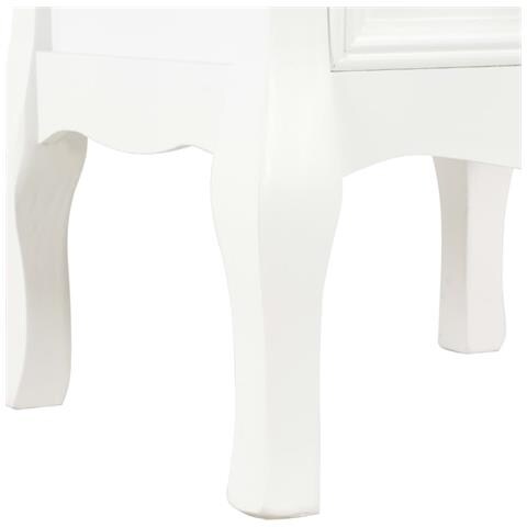 Lusso Casadino -  Comodini Bianchi 2 Pz 35x30x49 Cm In Mdf - Foto 8