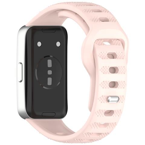 Cinturino In Silicone Per Huawei Band 10/9/8 - Texture A Pois Pink - Foto 1