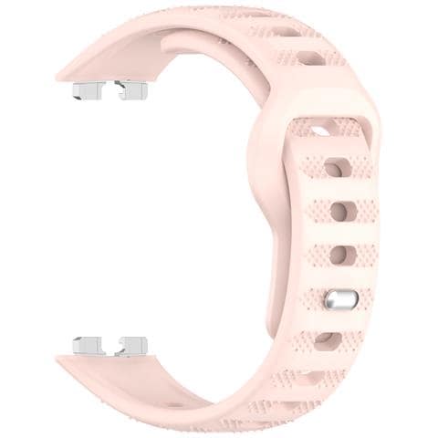 Cinturino In Silicone Per Huawei Band 10/9/8 - Texture A Pois Pink - Foto 4