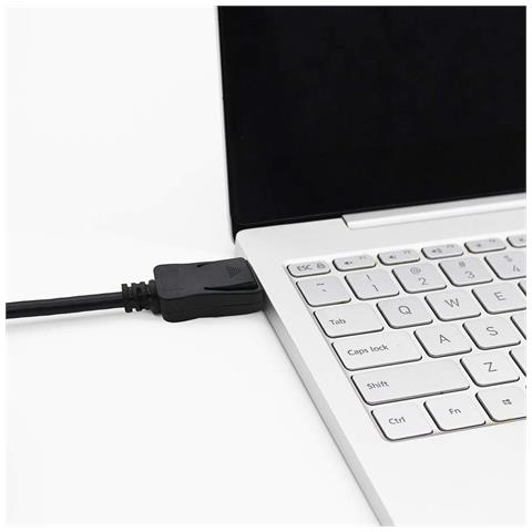 Cavo Audio /Video DisplayPort 1.4 8K M /M Angolato 90° 1m Nero - Foto 2