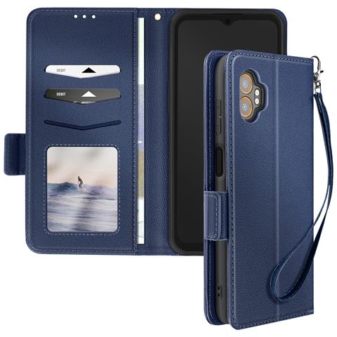 Custodia Flip Galaxy Xcover 7 Pro Laccetto Portafoglio - Foto 1