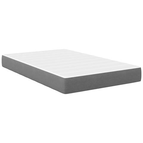 Materasso a Molle Pocket Grigio Chiaro 120x200x20 cm Tessuto - Foto 1