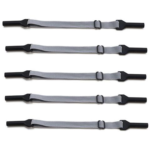 Cinghie Elastiche Per Occhiali Da Adulto (5 Pezzi) Con Catena In Metallo Antiscivolo, Compatibili Con Vari Modelli Di Occhiali Grey - Foto 1