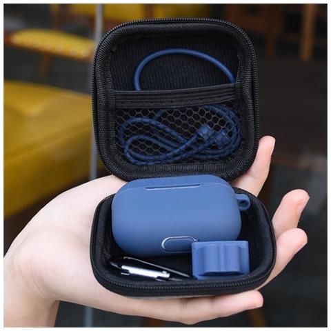 Custodia Protettiva In Silicone Per Airpods Pro Compatibile Con Apple, Set Da 5 Pezzi Con Protezione Antiurto E Antigraffio Black - Foto 2