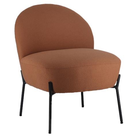 Poltrona In Tessuto Loop Color Ruggine Helmi - Foto 1