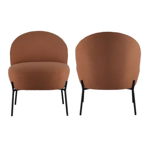 Poltrona In Tessuto Loop Color Ruggine Helmi - Foto 7