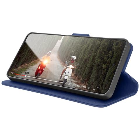 Custodia A Portafoglio Per Samsung A42 5g Con Supporto E Linguetta Magnetica, Blu Scuro - Foto 5