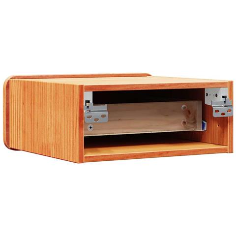 Comodino con cassetto 2 pcs Cera marrone 39 x 34 x 16.5 cm - Foto 9