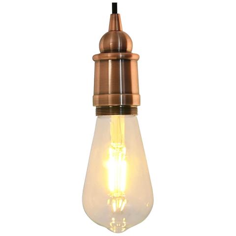Portalampade 2 pz Rosso Bronzo E27 - Foto 2