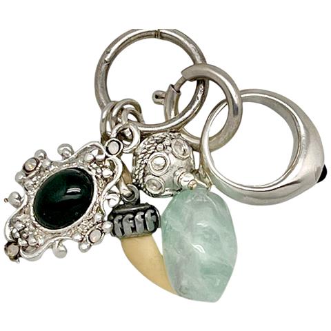 Collana Lunga In Argento Drift 10µ Con Anello E Altri Ciondoli - Foto 2