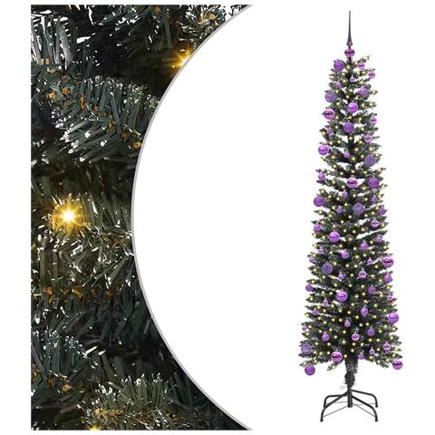 Albero di Natale artificiale con 300 LED Verde 180 cm - Foto 1