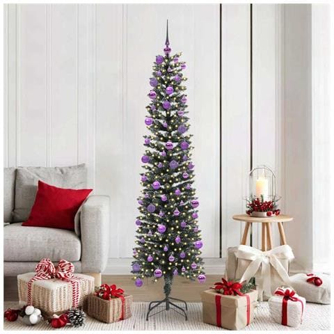 Albero di Natale artificiale con 300 LED Verde 180 cm - Foto 2
