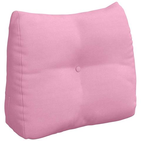 Cuscino per Schiena Rosa 60 x 24 x 50 cm Tessuto - Foto 1