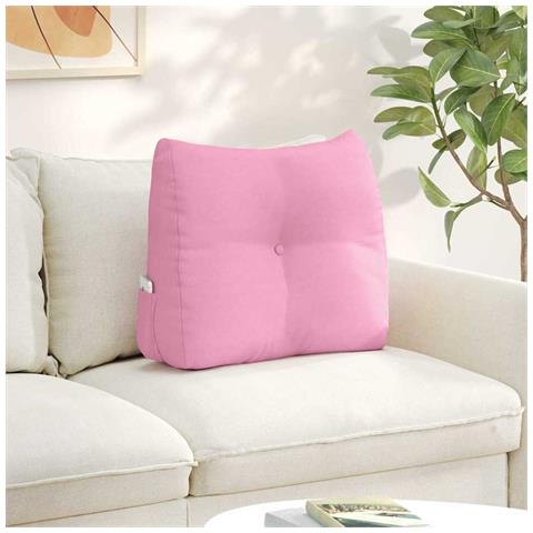 Cuscino per Schiena Rosa 60 x 24 x 50 cm Tessuto - Foto 2