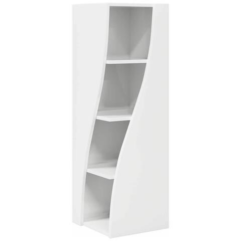 Mobile angolare Bianco 32x32x102cm Legno multistrato - Foto 1